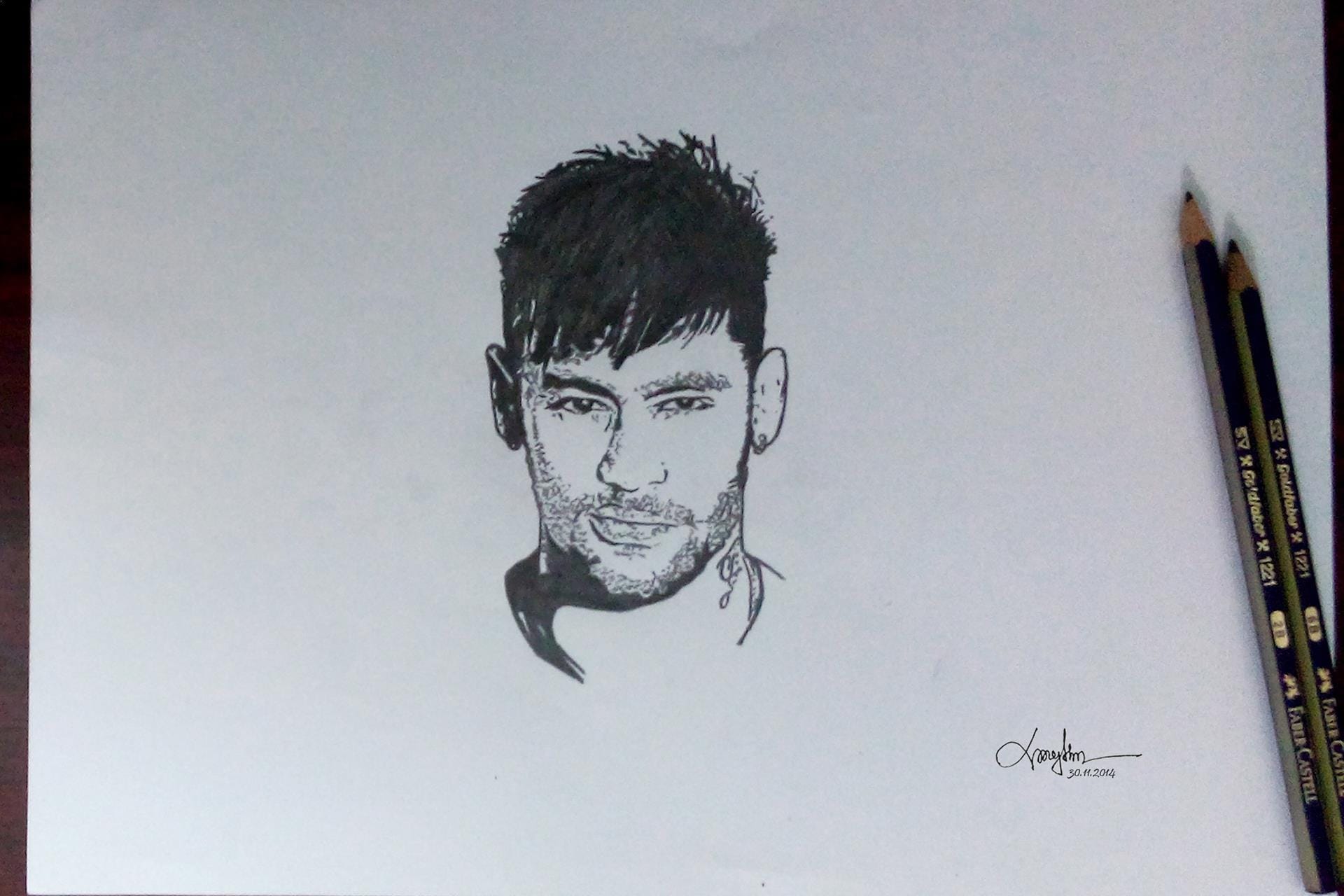 Neymar Jr. sketch by Rhythm Shahriar